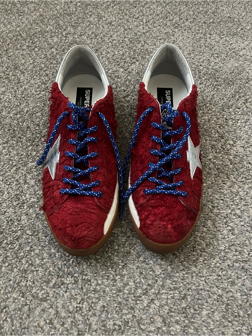 Golden Goose Super-Star Long Hair Suede Sneakers